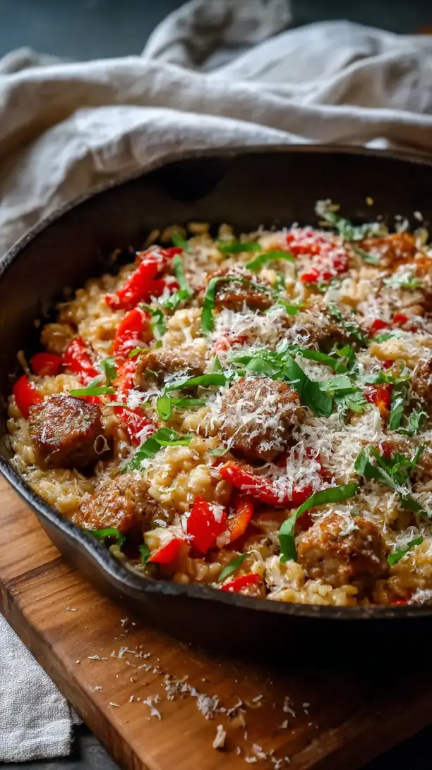 Sausage and Pepper Oatmeal