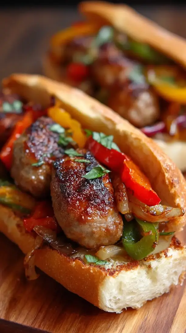 Sausage and Peppers Sandwiches