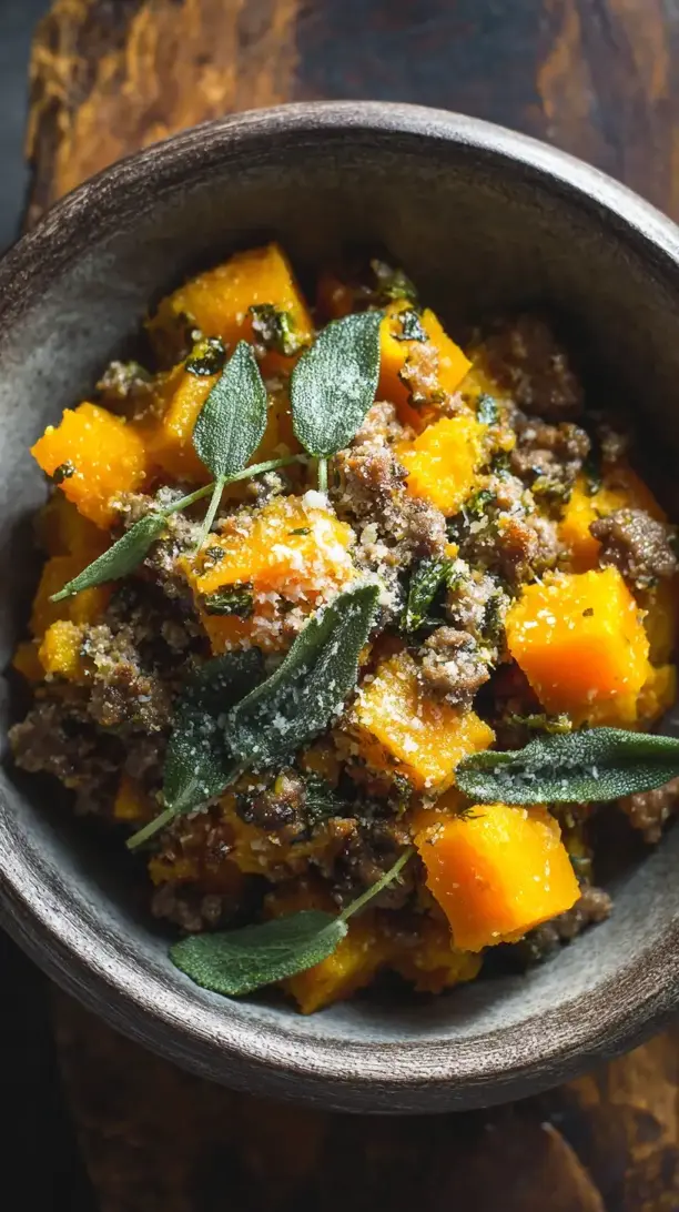 Sausage and Sage Butternut Squash