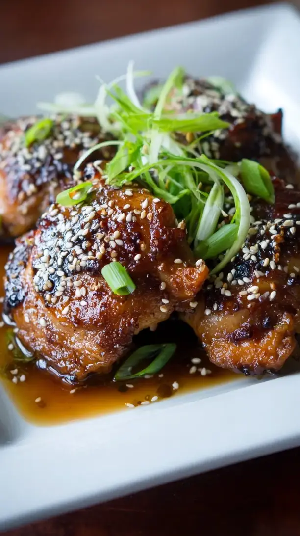 Sesame Ginger Chicken Thighs
