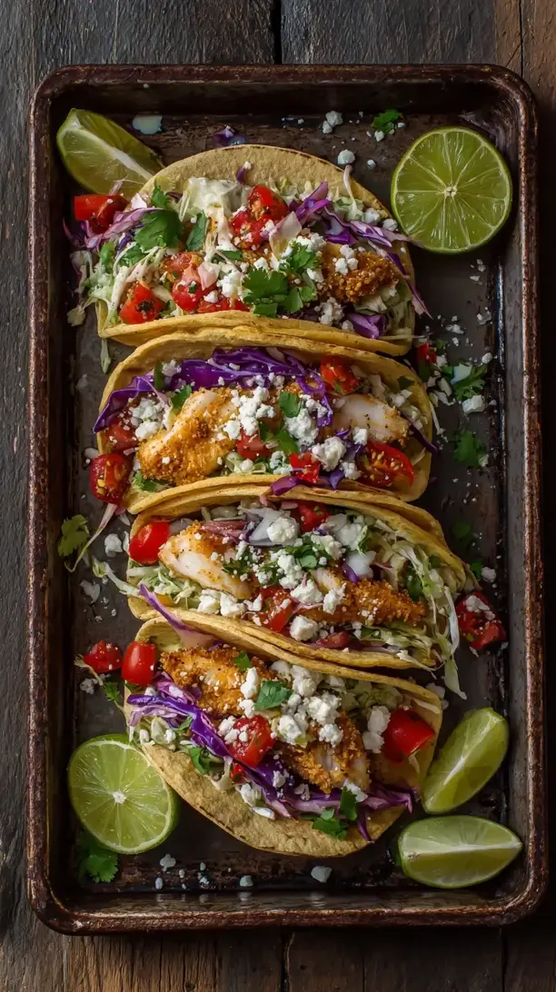 Sheet Pan Fish Tacos