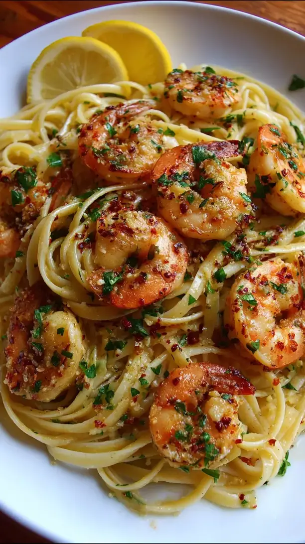 Shrimp Scampi Linguine