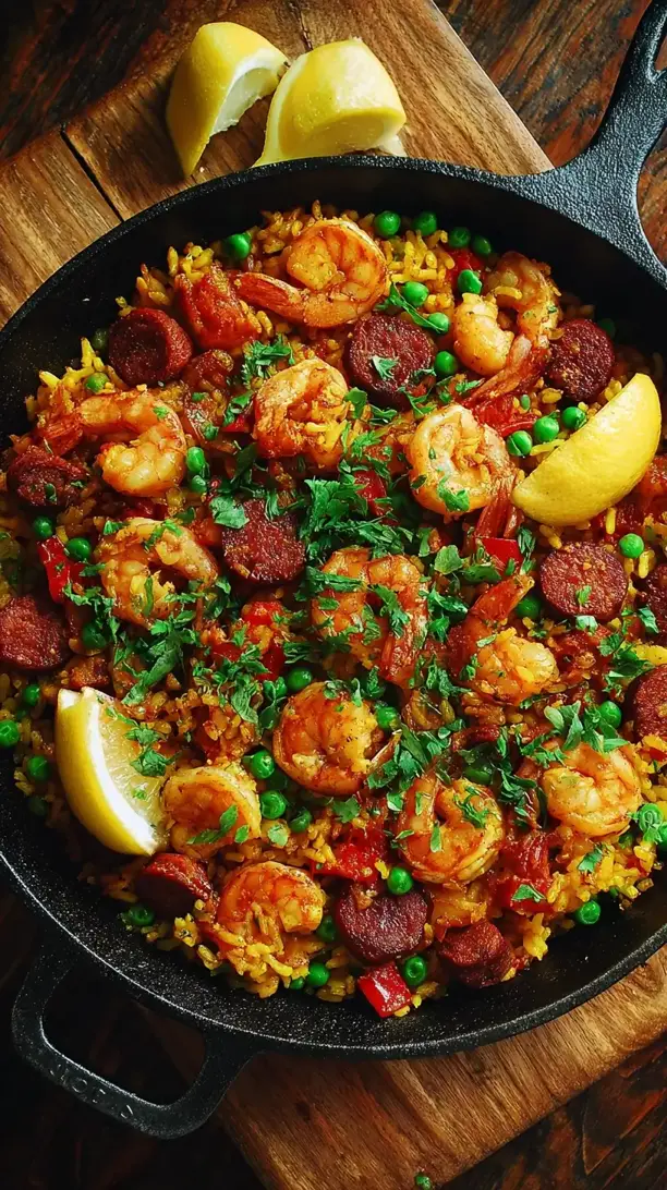 Shrimp and Chorizo Paella