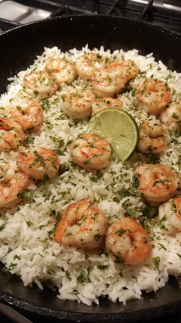 Shrimp and Cilantro Lime Rice