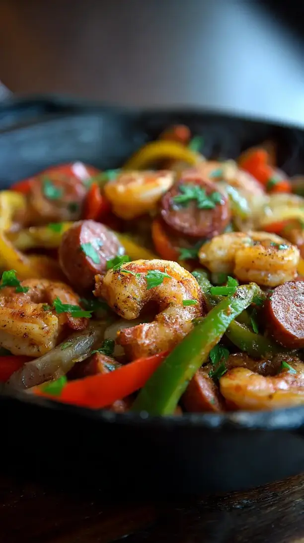 Shrimp and Sausage Skillet