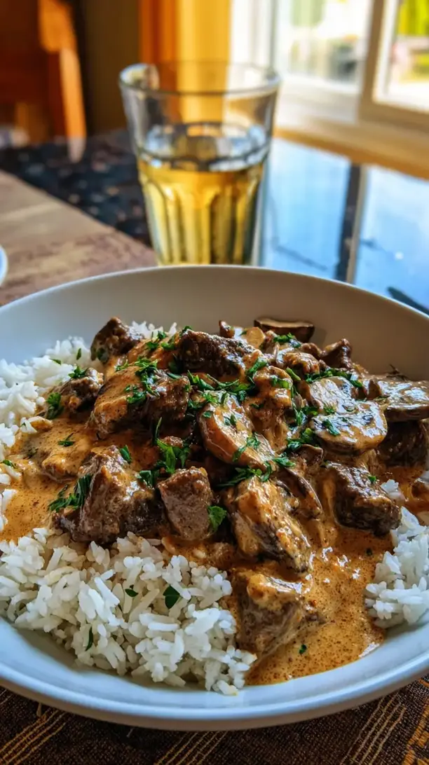 Simple Beef Stroganoff
