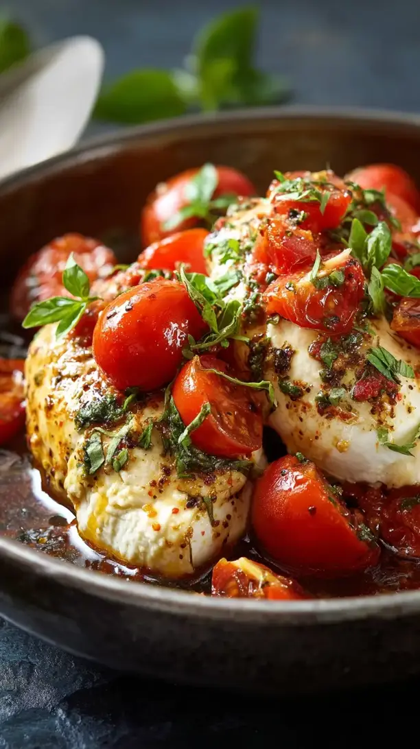 Slow Cooker Caprese Chicken