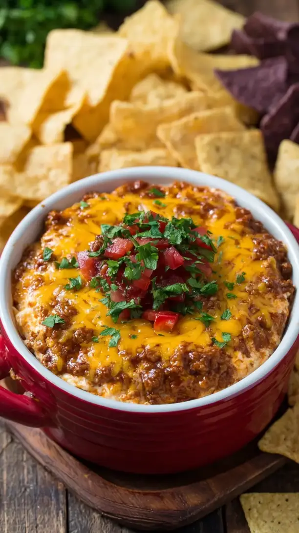 Slow Cooker Chili Cheese Dip