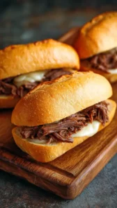 Slow Cooker French Dip Sandwiches