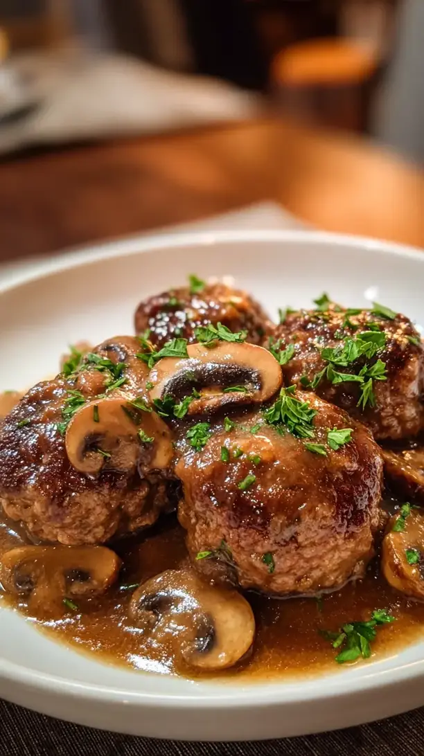 Slow Cooker Salisbury Steak