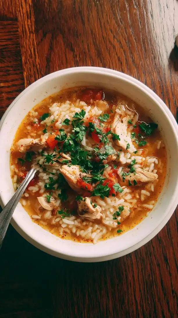 Smoky Chicken and Rice Soup