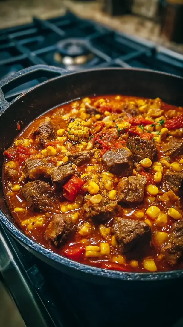 Spicy Beef and Corn Stew