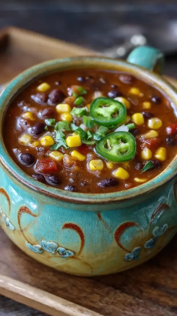 Spicy Black Bean and Corn Soup
