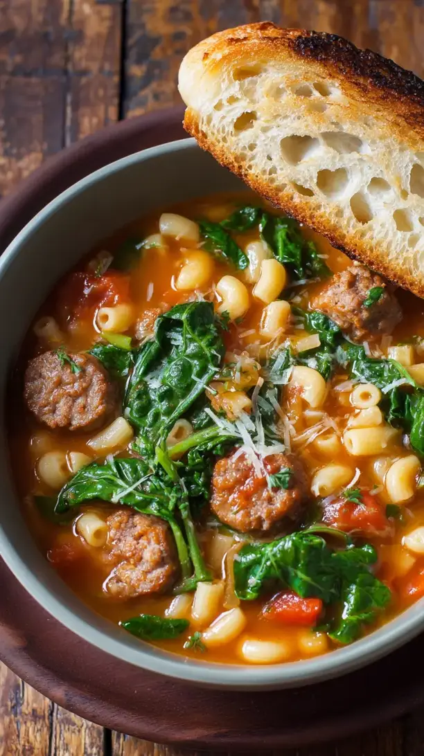 Spicy Italian Sausage Soup