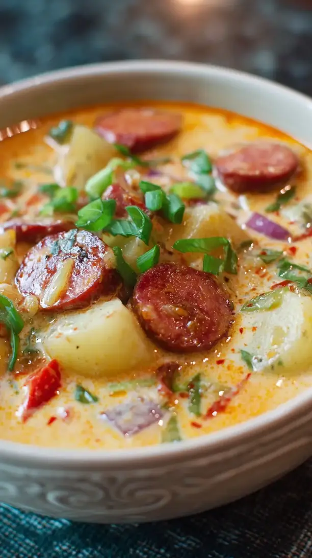 Spicy Kielbasa and Potato Soup