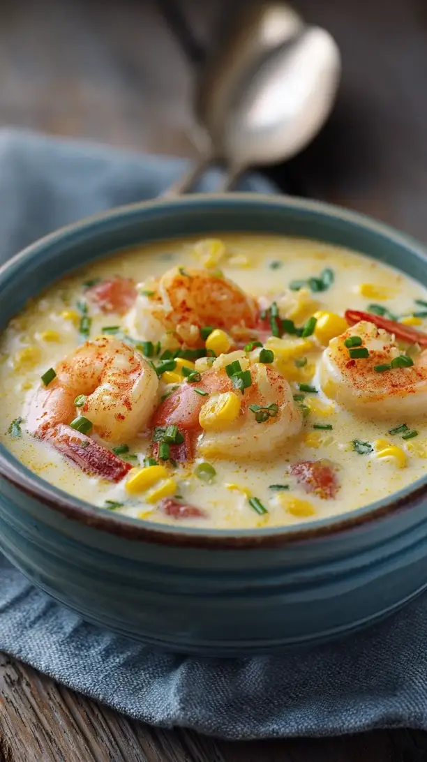 Spicy Shrimp and Corn Chowder