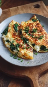 Spinach And Feta Breakfast Quesadilla