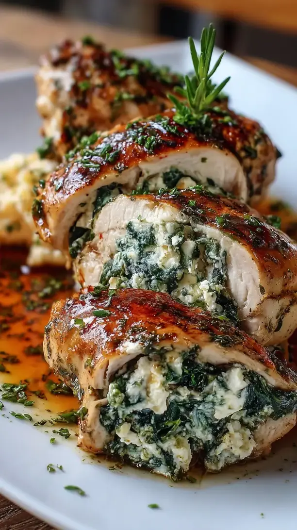Spinach and Feta Stuffed Chicken