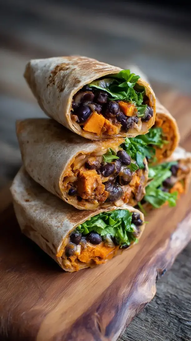 Sweet Potato Black Bean Burritos