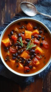 Sweet Potato And Black Bean Soup