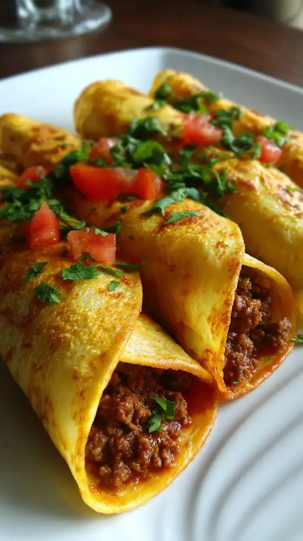 Taco Beef Crepes