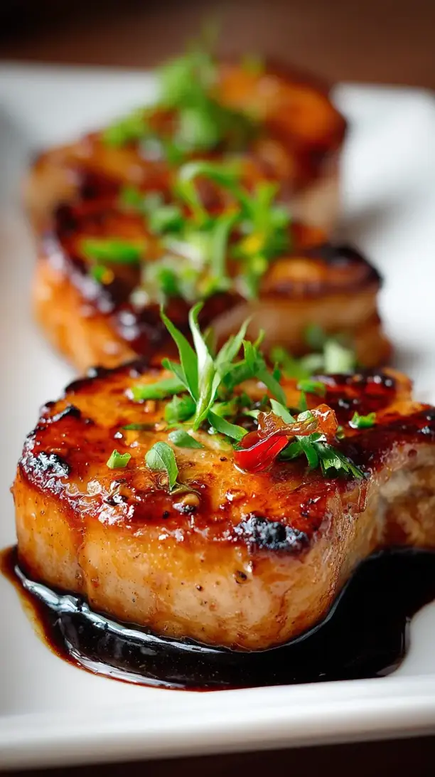 Teriyaki Glazed Pork Chops