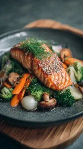 Teriyaki Salmon And Vegetables