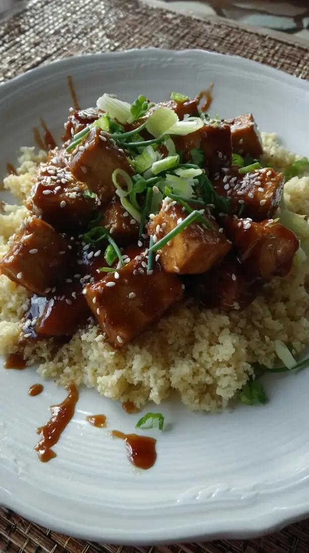 Teriyaki Tofu and Rice