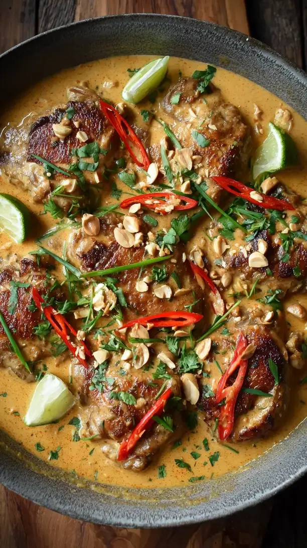 Thai Peanut Chicken Thighs