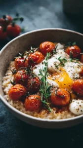 Tomato And Fresh Mozzarella Oatmeal