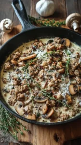 Turkey And Mushroom Skillet
