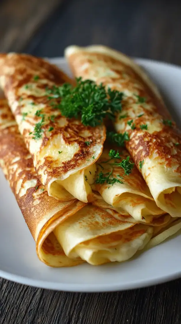 Turkey and Swiss Cheese Crepes