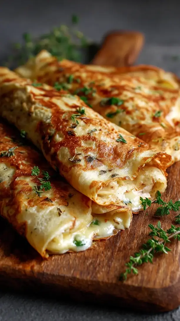 Turkey and Swiss Crepes