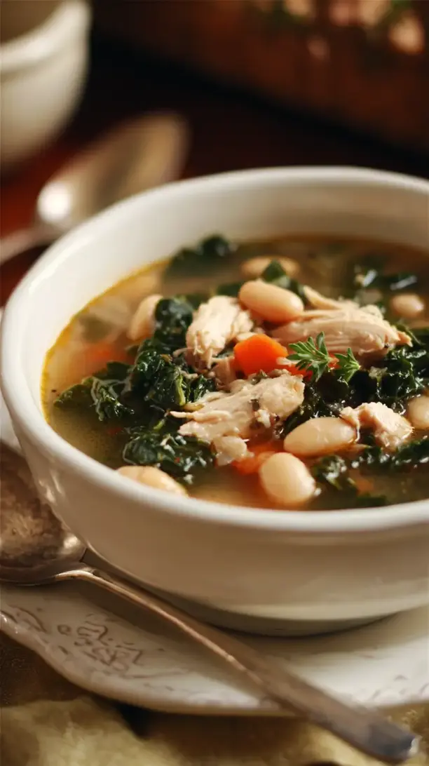 Tuscan Chicken and Bean Soup