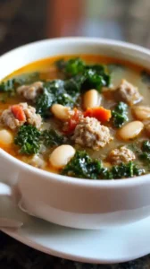 Tuscan Sausage And White Bean Soup
