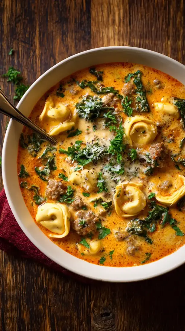 Tuscan Tortellini Soup
