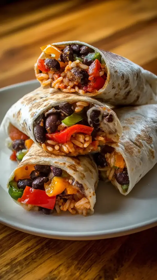 Veggie Black Bean Burritos