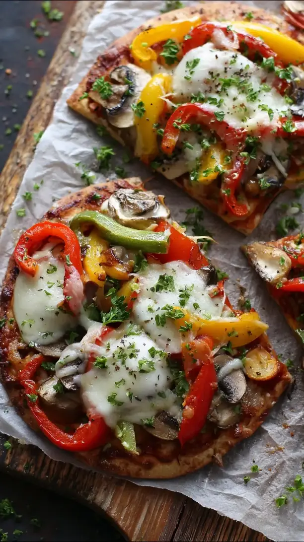 Veggie Packed Pita Pizzas