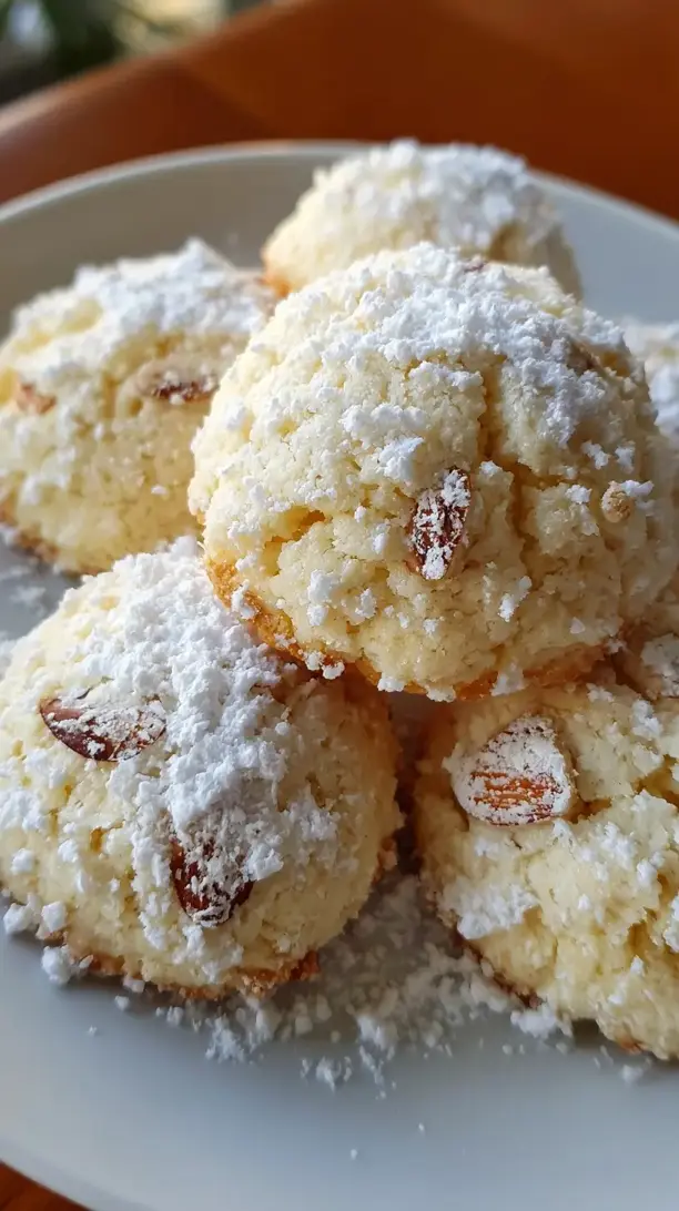 Almond Snowdrop Cookies