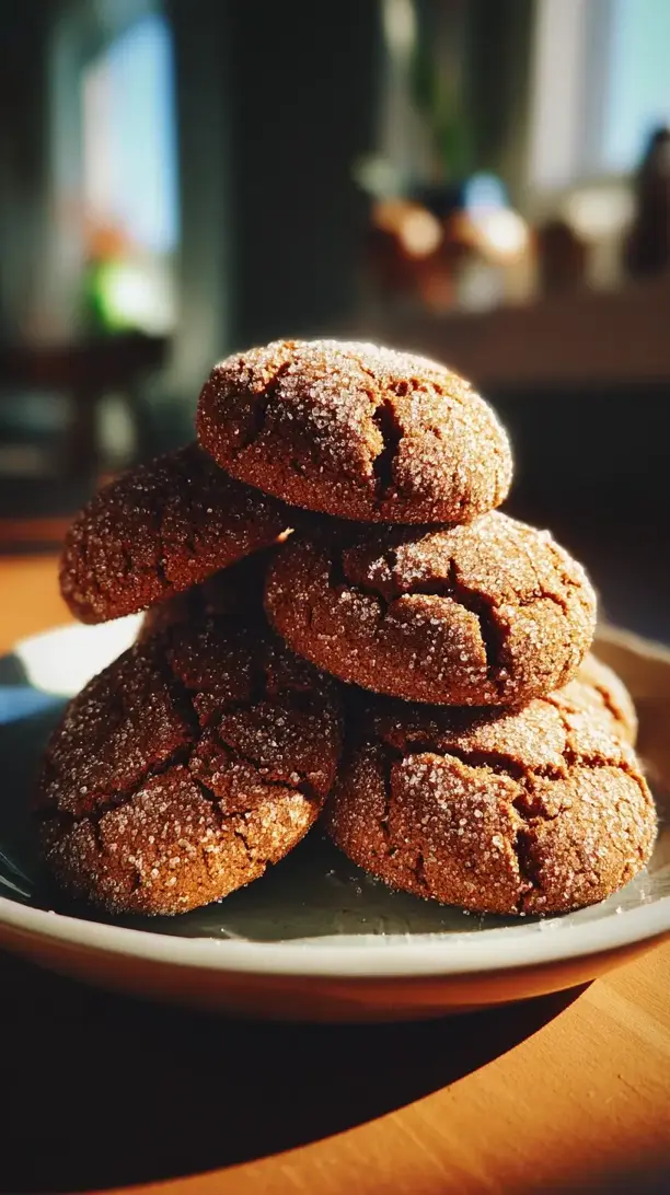Chewy Molasses Crinkles