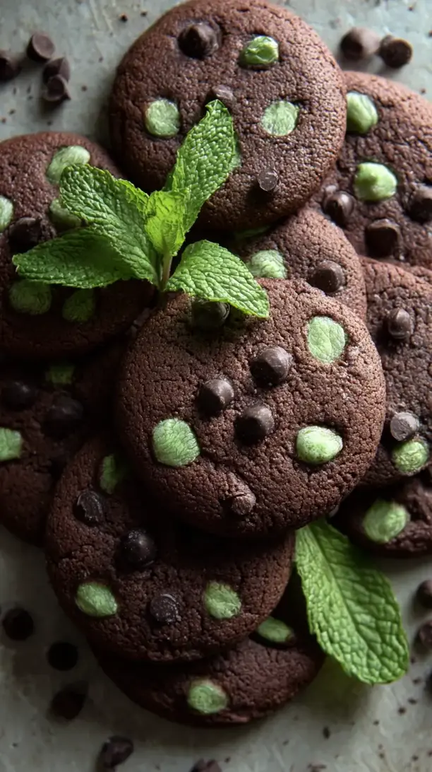 Chocolate Mint Cookies