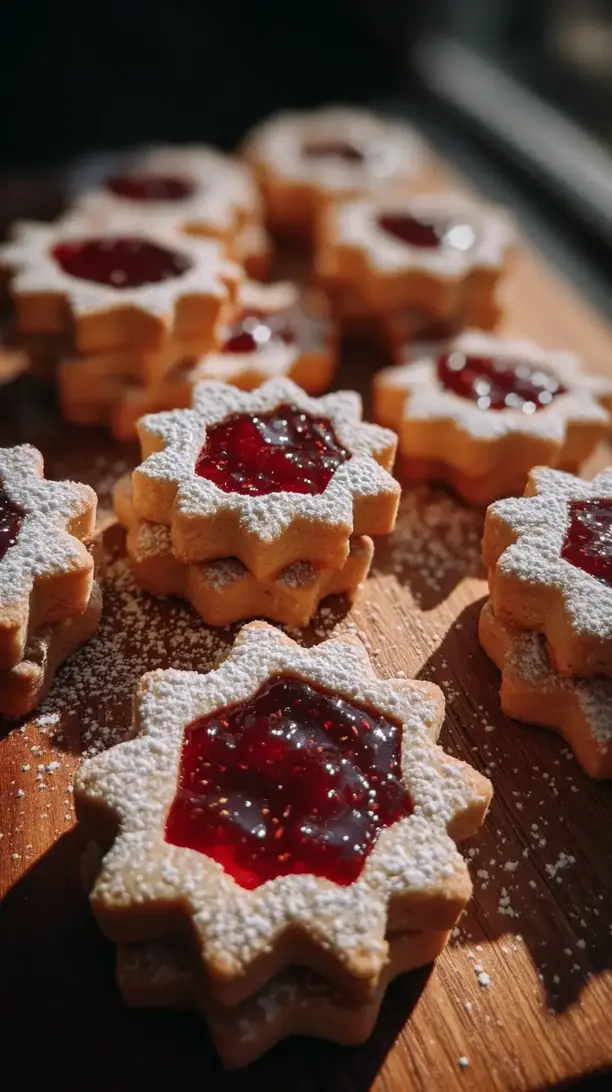 Classic Linzer Cookies With Raspberry Jam