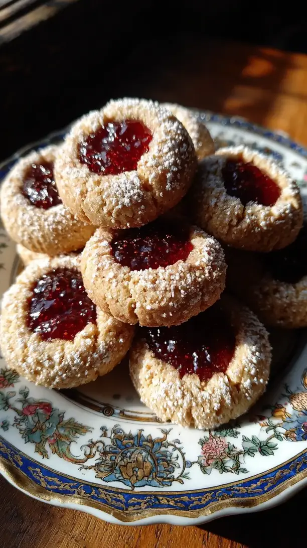 Classic Thumbprint Jam Cookies