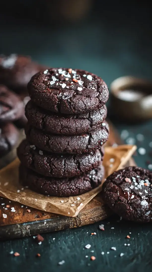 Dark Chocolate Sea Salt Cookies