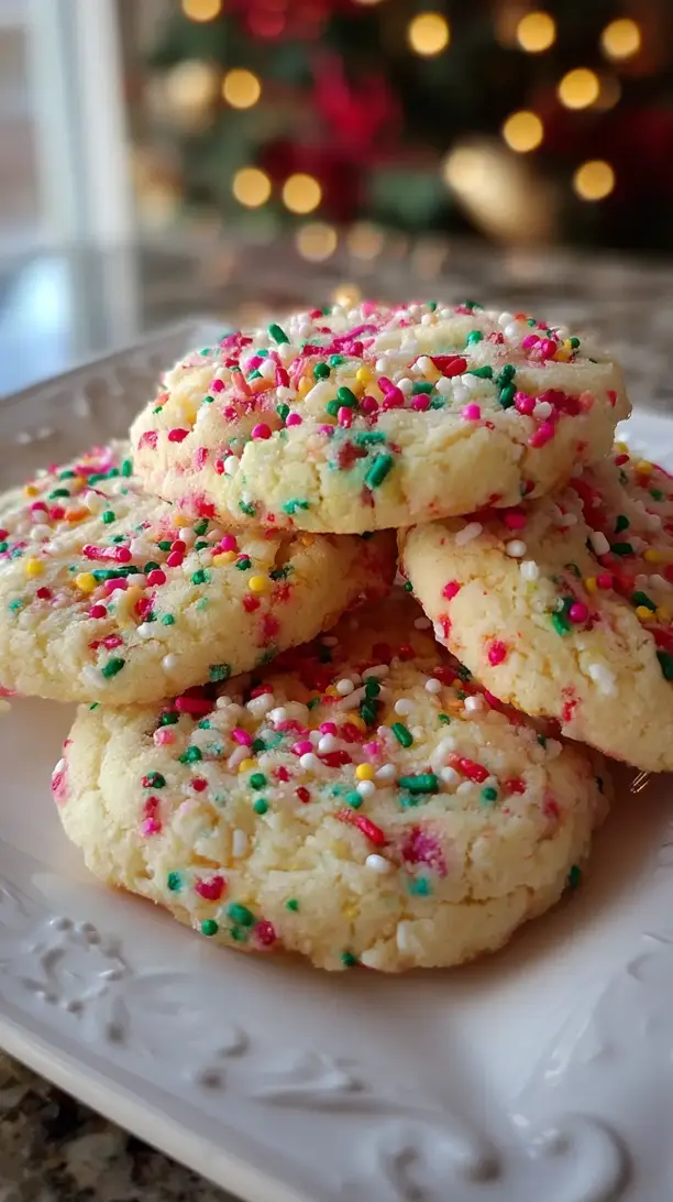 Funfetti Christmas Cookies