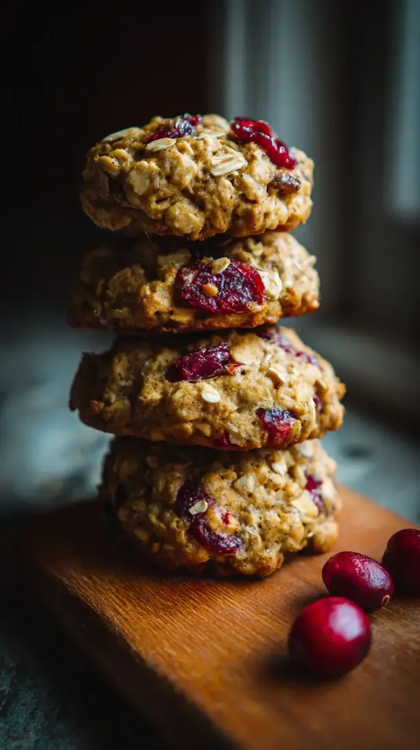 Healthy Cranberry Oatmeal Cookies