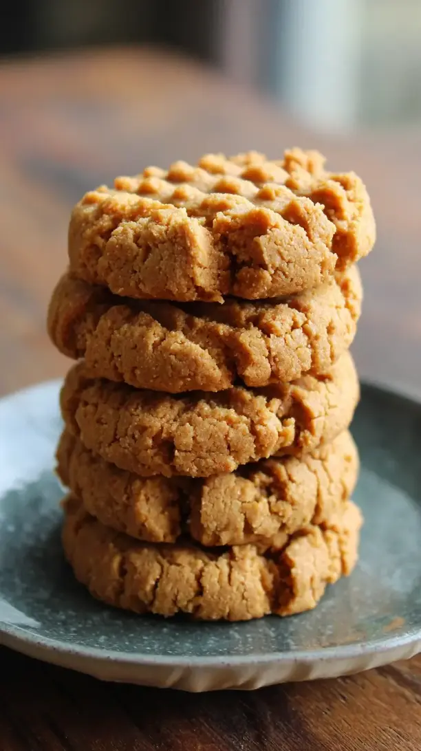 Healthy Flourless Peanut Butter Cookies