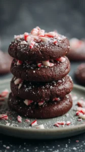 Healthy Vegan Chocolate Peppermint Cookies | Easy Holiday Treats
