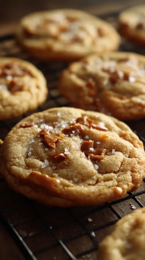 Salted Toffee Cookies