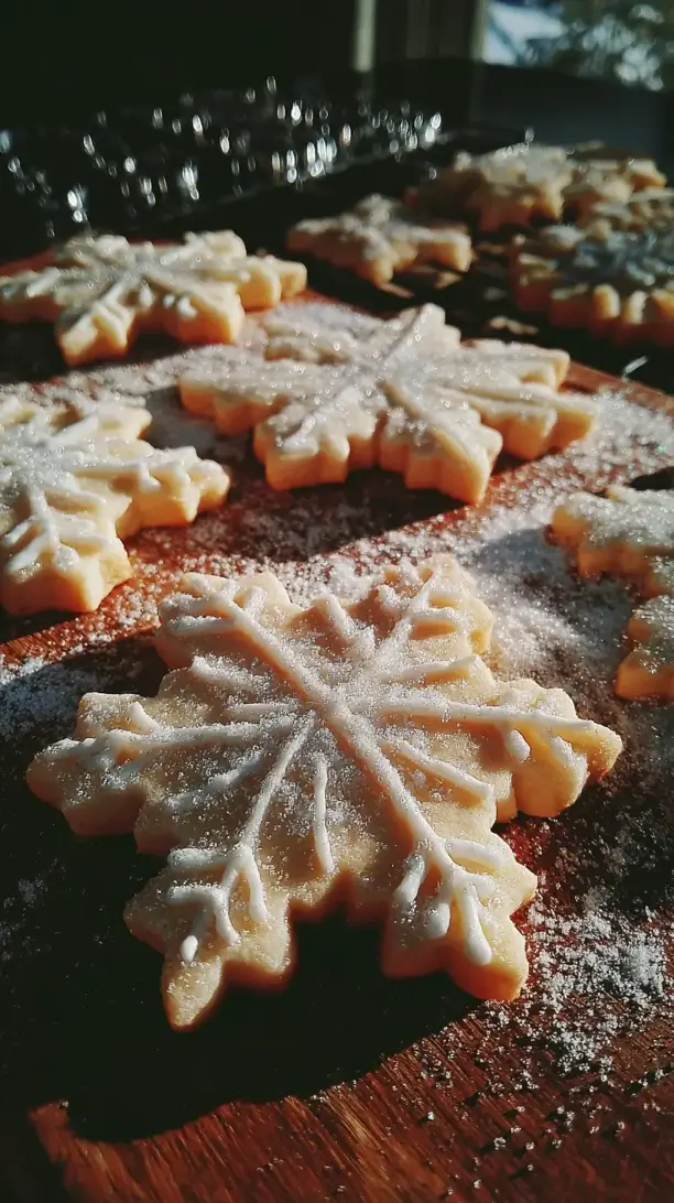 Sugar Cookie Snowflake Cutouts